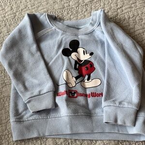 Disney Kids Light Blue Mickey Mouse Sweatshirt